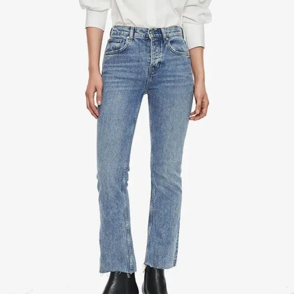 Anine Bing Light Blue Straight Leg Jeans